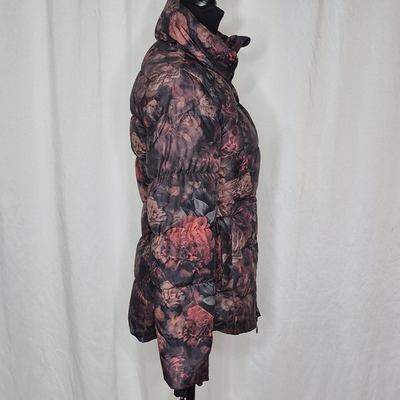 Athleta Downtown Floral Printed Down Puffer Jacket - Size XXS - Picture 7 of 16